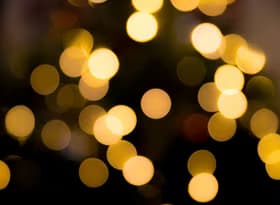 Blurred yellow lights